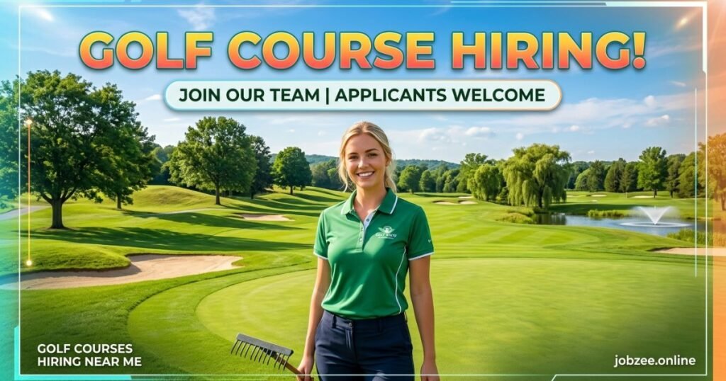 golf courses hiring near me