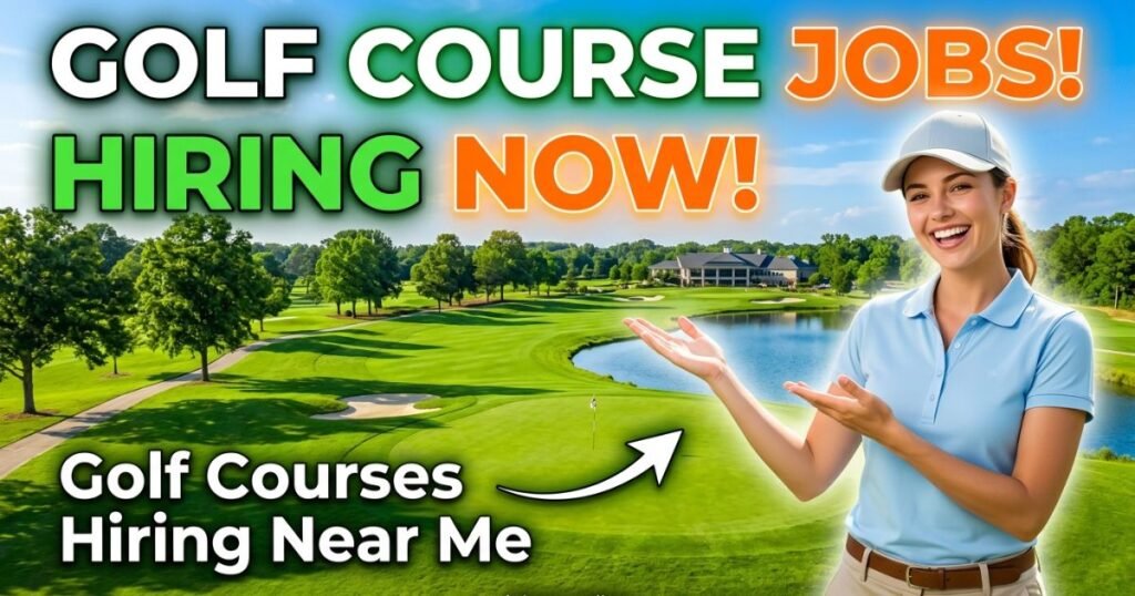 golf courses hiring near me
