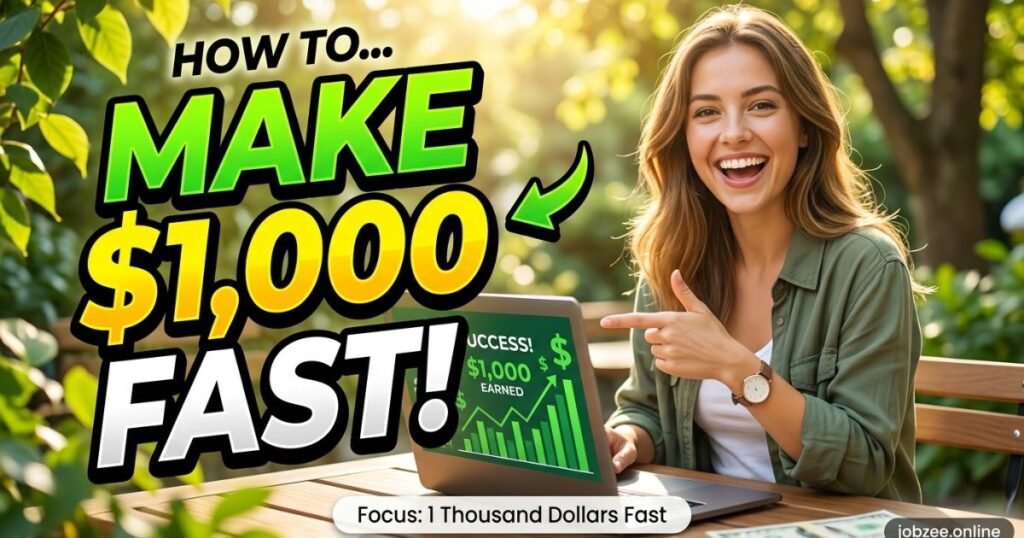How to Make 1 Thousand Dollars Fast: 15 Proven Ways