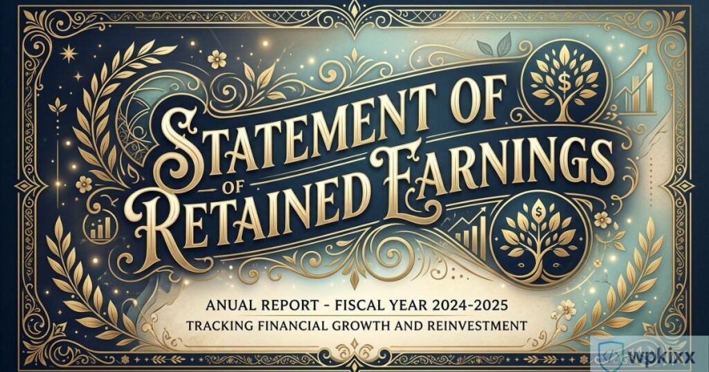 statement of retained earnings​