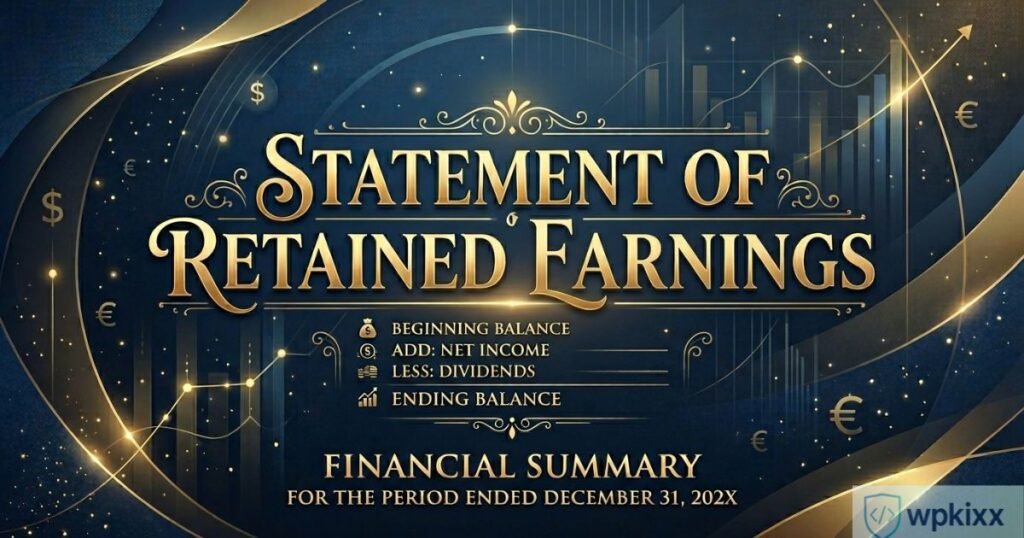 statement of retained earnings​