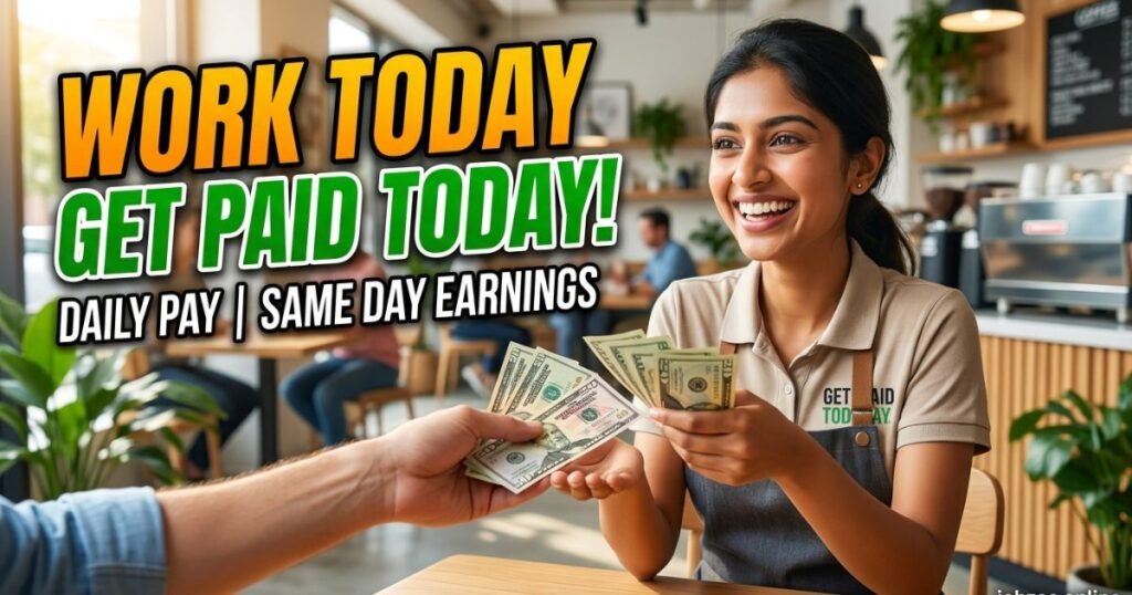 work today get paid today