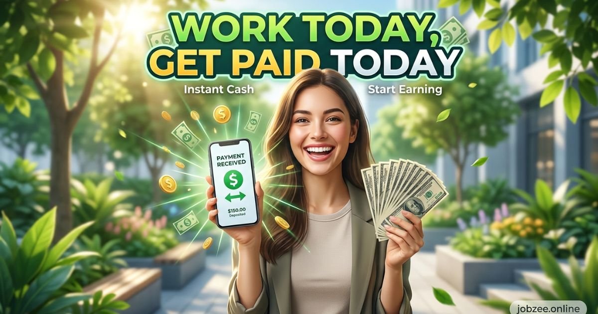 work today get paid today