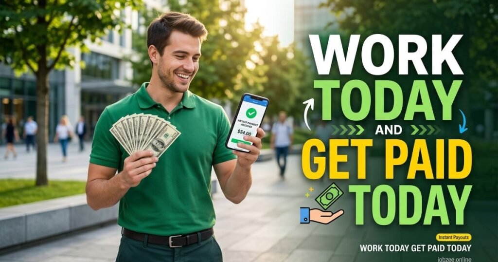work today get paid today