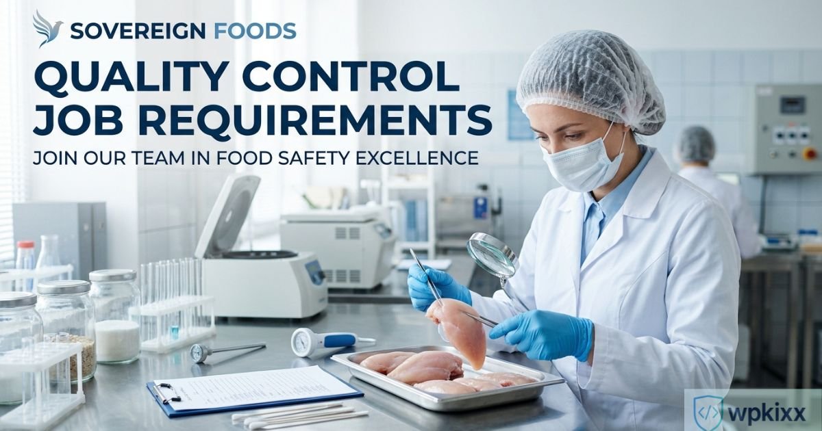 sovereign-foods-quality-control-job-matric-pass-fail-requirements​